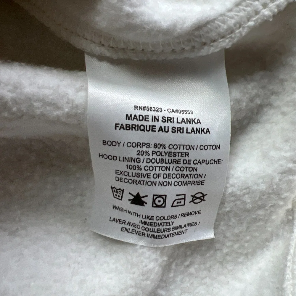 Nike Sportswear Club Fleece Hoodie Mens 2XL Beige Cotton Swoosh Logo Everyday